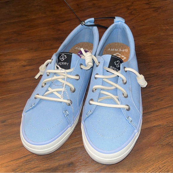 Sperry Shoes - Sperry Women's Light Blue Canvas Loafers 6.5